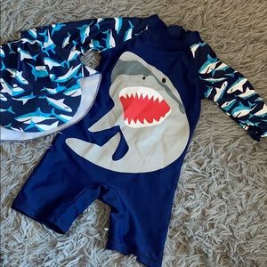 Yober Baby Boy Shark Rash-guard Bathing suit